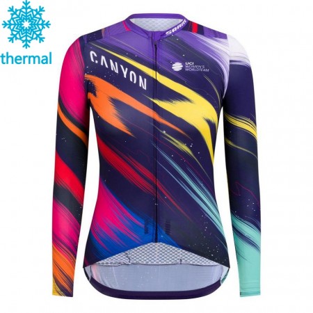 Radtrikot kurzarm 2020 Canyon-SRAM Damen Winter Thermal Fleece N001